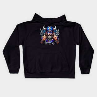 Northbound Fandom: Bills Fan meets Viking Spirit T-Shirt Kids Hoodie